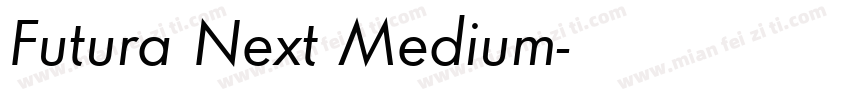 Futura Next Medium字体转换